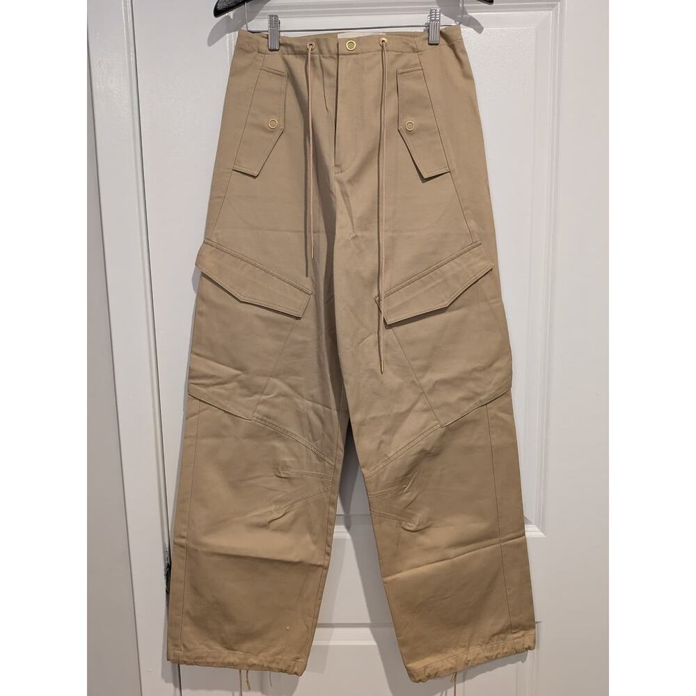 100% Authentic BRAND NEW w/ tags Dion Lee Khaki Parachute Pants Size Small S